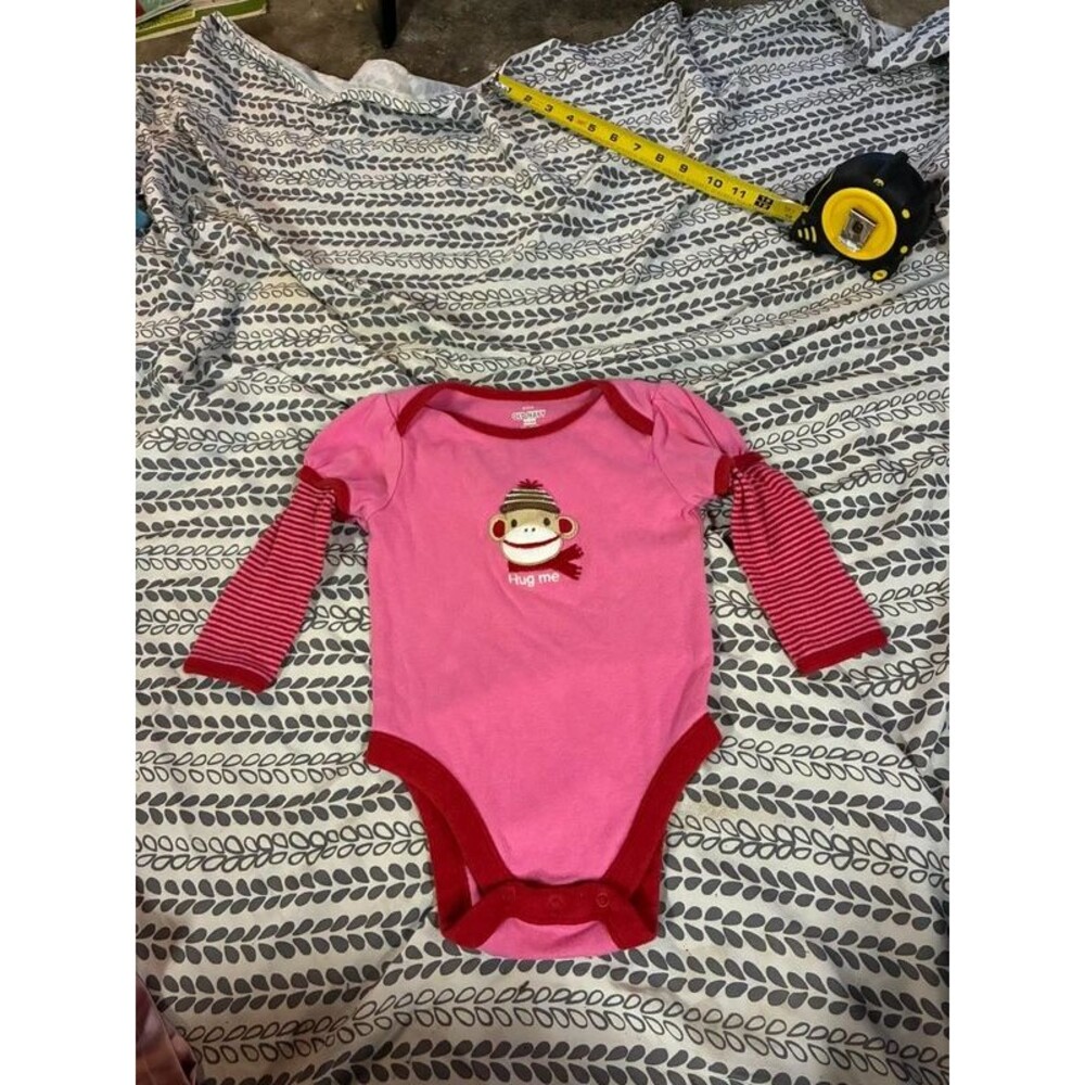 Baby Girl’s Vintage Old Navy Winter MonkeyLong Sleeve Bodysuit Size 9-12 Months